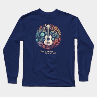 Ukulele kind of girl Long Sleeve T-Shirt